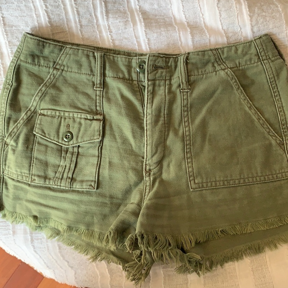 american eagle military shorts army green